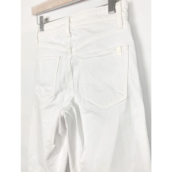 Joe's Jeans The Niki Mid-Rise Boyfriend White‎ Denim Distressed Jeans - Size 23 - Picture 8 of 11